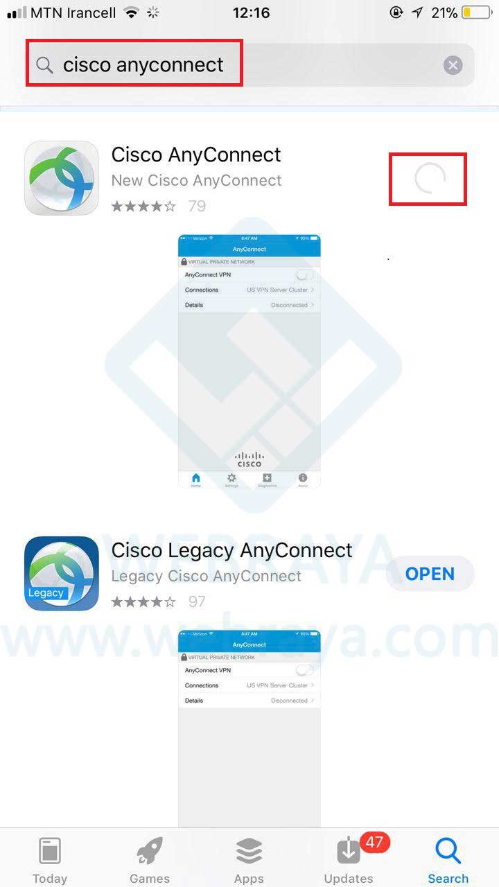 Настройка cisco anyconnect iphone